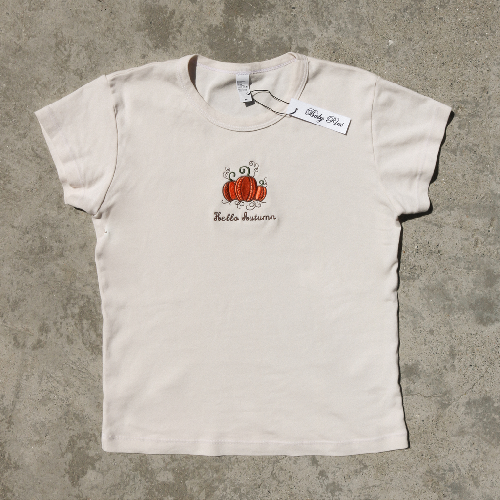 hello autumn baby tee