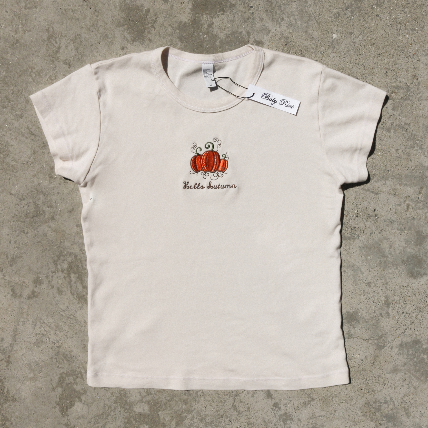 hello autumn baby tee